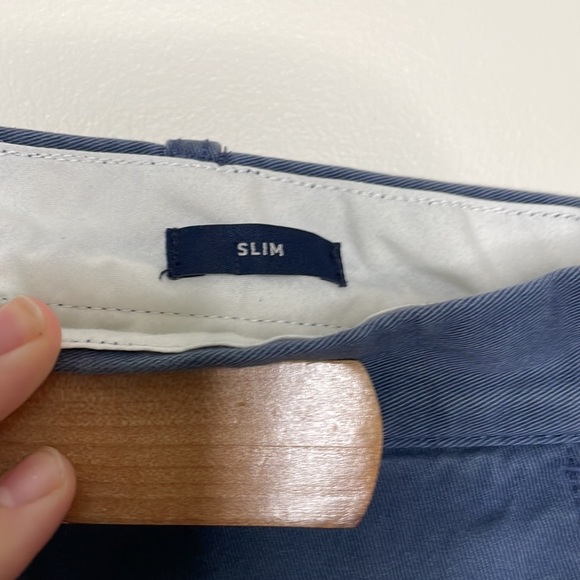 Men’s straight leg flex, slim blue pant - Picture 4 of 6